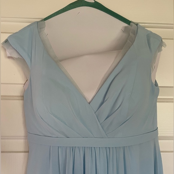 Azazie Jeneva Sky Blue Bridesmaid Dress - Picture 3 of 8